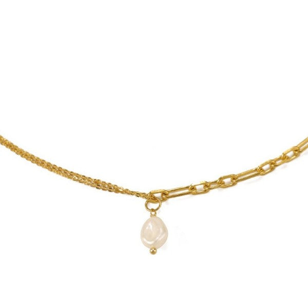 Pearl Drop Pendant Necklace SOCALI   