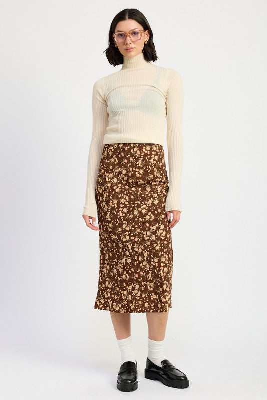 Bias Floral Midi Skirt Emory Park   