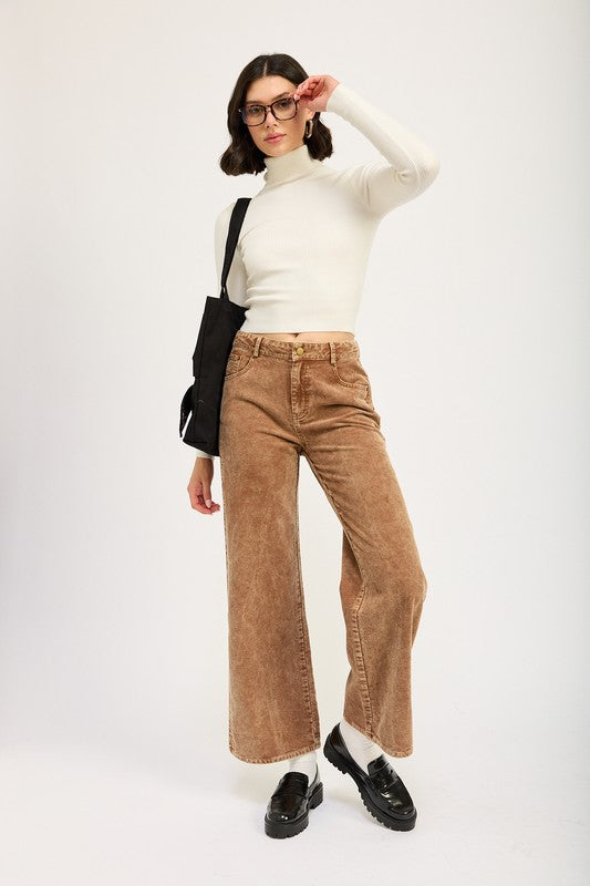 Distressed Corduroy Pants Emory Park SEPIA S 