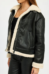 Shearling Moto Jacket Emory Park   