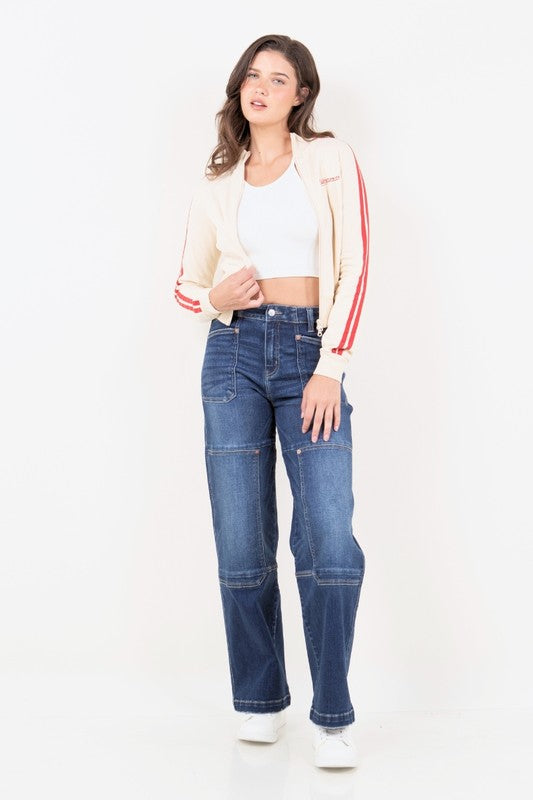 Tummy Control High Rise Relaxed Wide Leg Jeans Artemis Vintage   