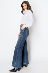 Tummy Control High Rise Modern Wide Hem Jeans Artemis Vintage   