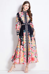 Floral Elegance Maxi Dress By Claude   