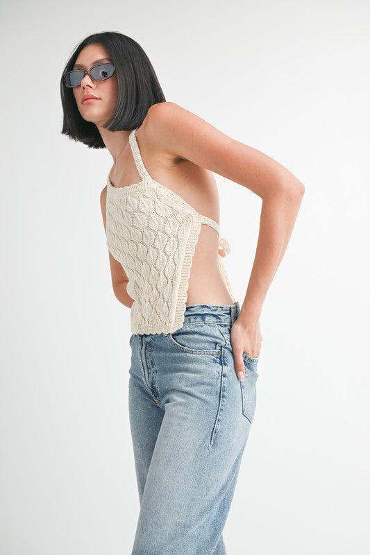 Asymmetrical Shoulder Top With Back Tie Emory Park