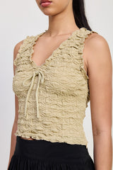 Sleeveless Ruffle Top Emory Park