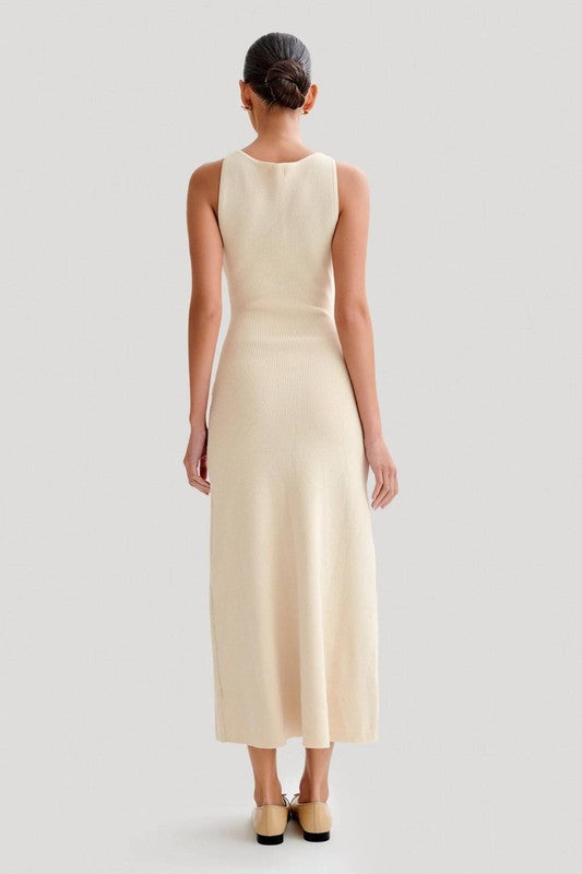 WOMEN FASHION LONG MAXI KNIT DRESS By Claude   