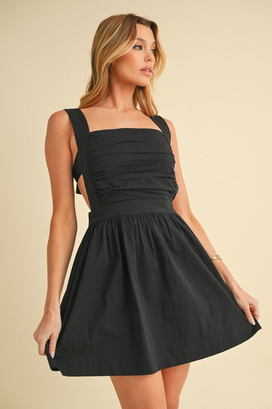 Maeve Smocked Flowy Mini Dress Aemi + Co