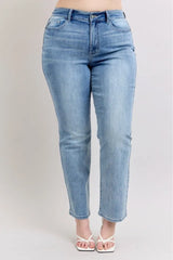 Plus Size High Waist Dad Jeans Judy Blue