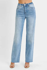 Tummy Control Rise Straight Jeans Risen