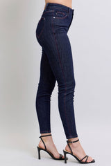 Heart Shaped Back Pockets Skinny Jeans Judy Blue   