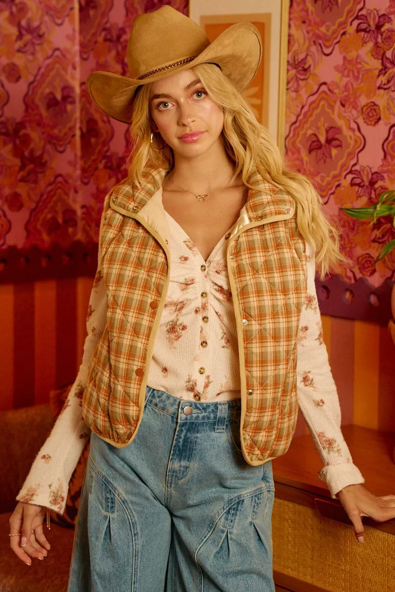 Textured Floral Printed Button Up Shirt With Shrried BiBi