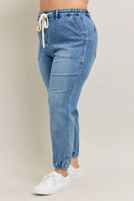 High Waist Denim Jogger Judy Blue