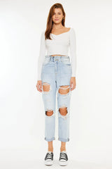 Open Pack Paperbag Mom Jeans Kancan