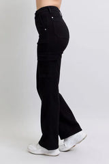 High Waist Cargo Wide Leg Jeans Judy Blue