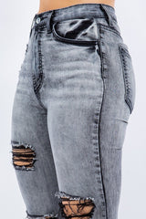 Storm Bell Bottom Jean in Grey GJG Denim   