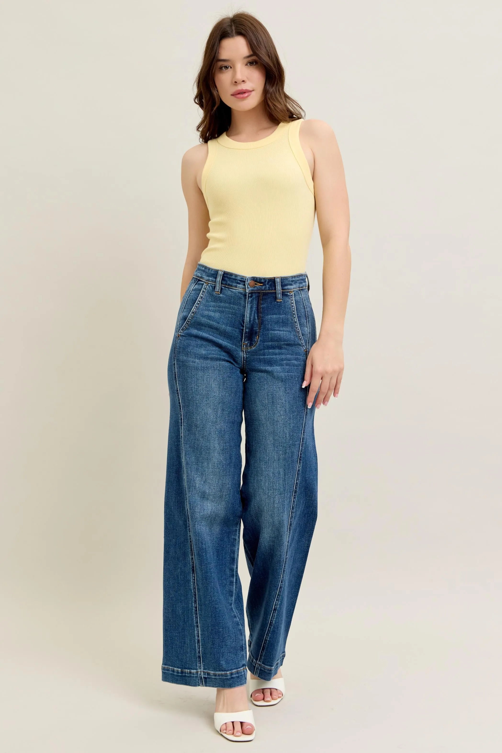High Waist Wide Leg Jeans With Plus Size Judy Blue