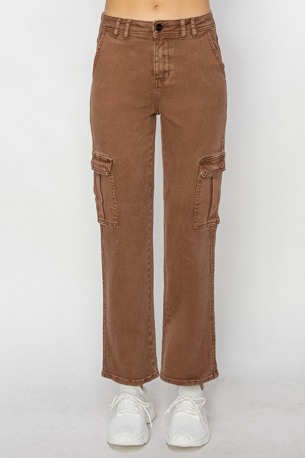 High Rise Cargo Jeans Risen   