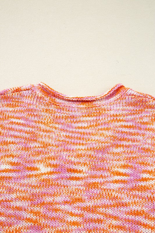 Sofia Shoulder Tunic Oversized Sweater Threaded Pear