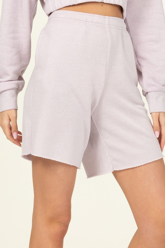 Chill Babe Lounge Shorts HYFVE PASTEL VIOLET S 