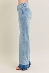 Release Hem Wide Leg Jeans With Plus Size Judy Blue