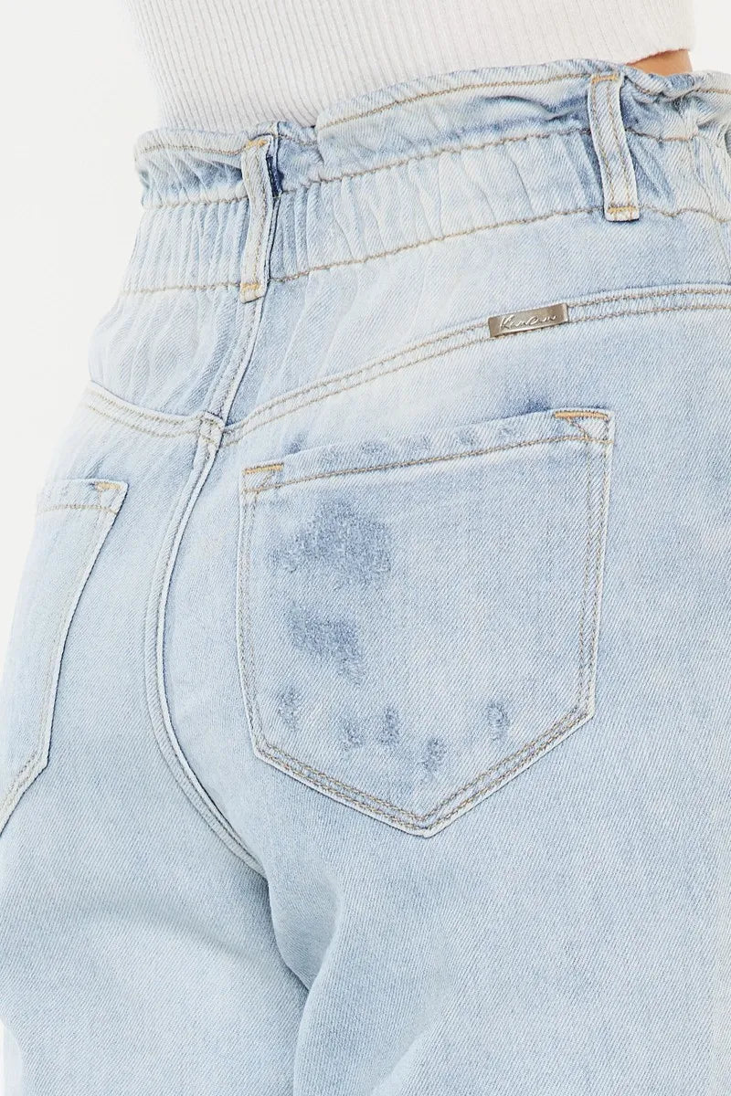 Open Pack Paperbag Mom Jeans Kancan