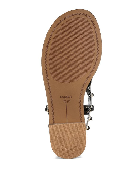 Avens Pearl Rivet Studded Flats Rag Company