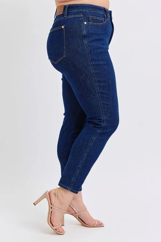 Mid Rise Tummy Control Classic Skinny Jeans Judy Blue
