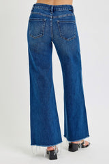 Tummy Control High Rise Wide Leg Jeans Risen   