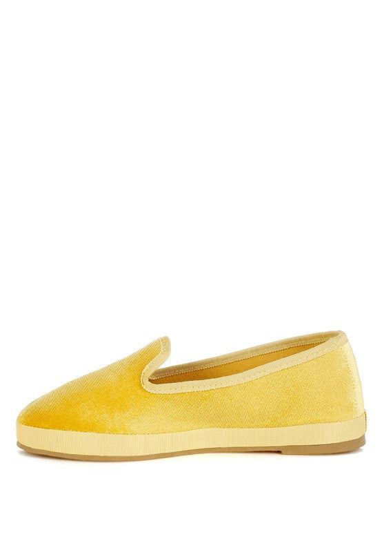 Saba Velvet Round Toe Slip-On Loafers Rag Company