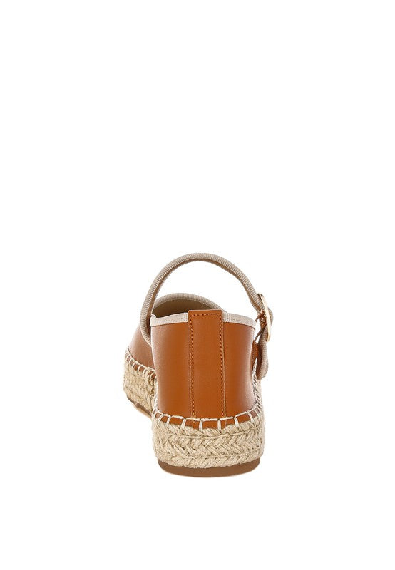 Ostac Genuine Leather Mary Jane Espradrilles Rag Company