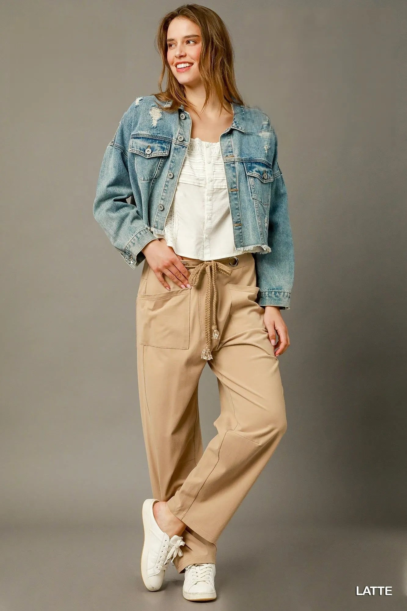 Cargo-Inspired Drawstring Pants Umgee