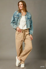 Cargo-Inspired Drawstring Pants Umgee