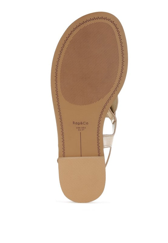 Zorad Metallic Genuine Leather Flats Rag Company