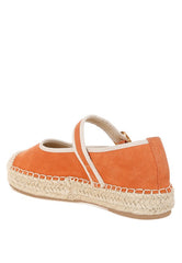 Bolean Soft Suede Leather Mary Jane Espadrilles Rag Company
