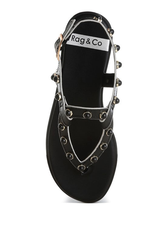 Avens Pearl Rivet Studded Flats Rag Company