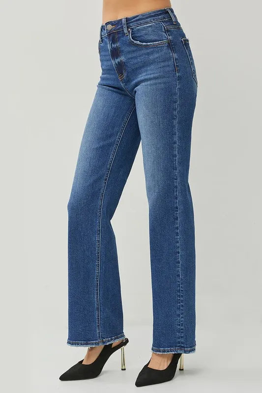 High Rise Straight Jeans Risen