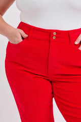 Plus Size High Waist Corduroy Trouser Wide Judy Blue