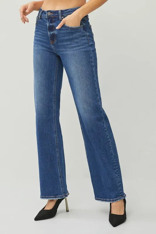 High Rise Straight Jeans Risen