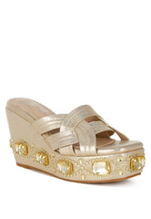 Blistronic Chunky Diamante & Rhinestone Sandals Rag Company   