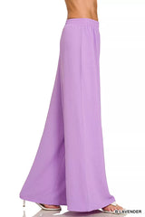 Woven Airflow Twisted Top & Wide Leg Pants Set ZENANA
