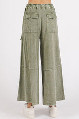 French Terry Cargo Wide Leg Pants Mittoshop