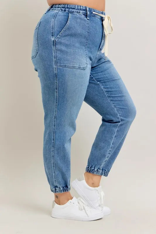 High Waist Denim Jogger Judy Blue