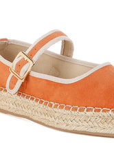 Bolean Soft Suede Leather Mary Jane Espadrilles Rag Company