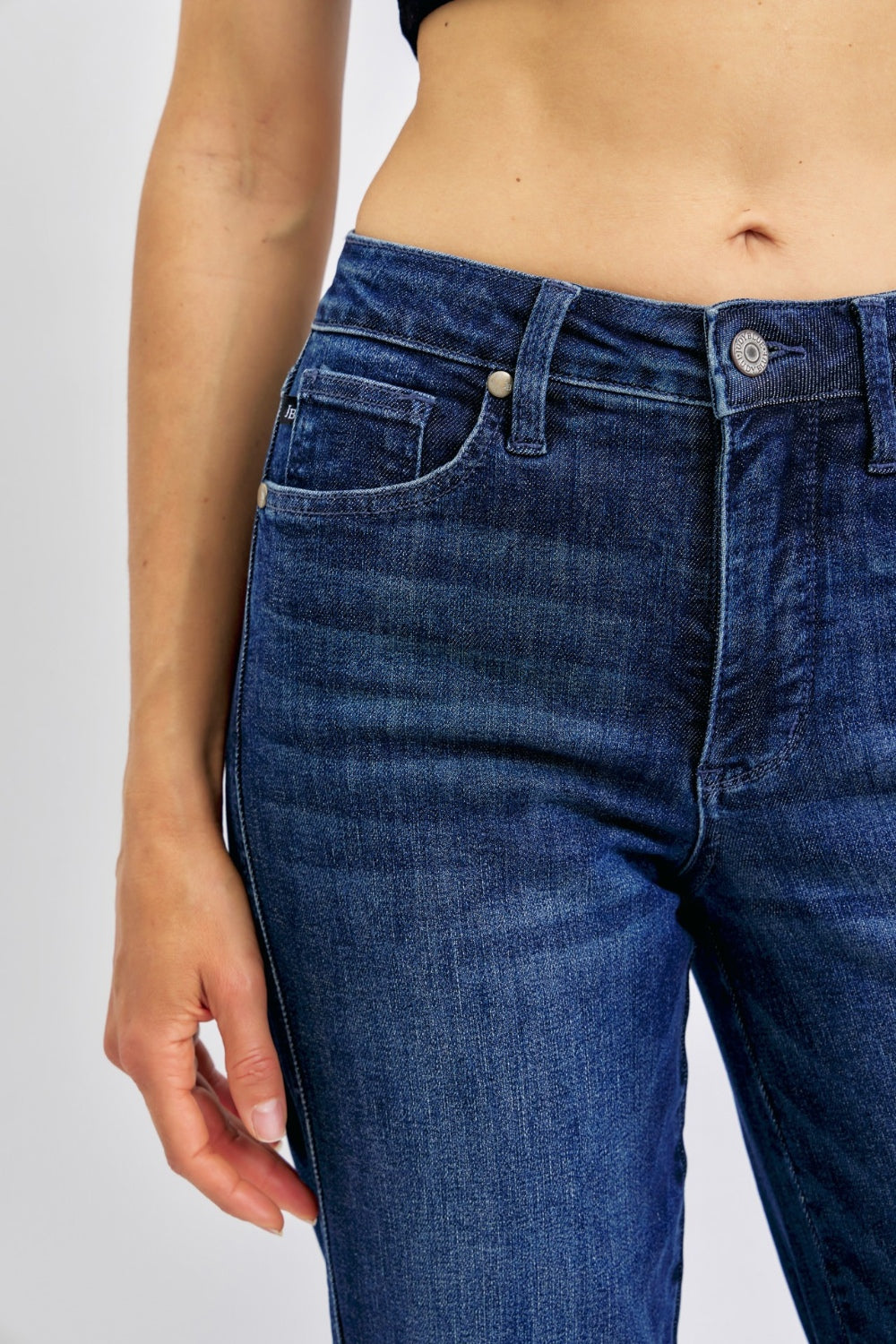 Full Size High Waist Tummy Control Straight Jeans Judy Blue   