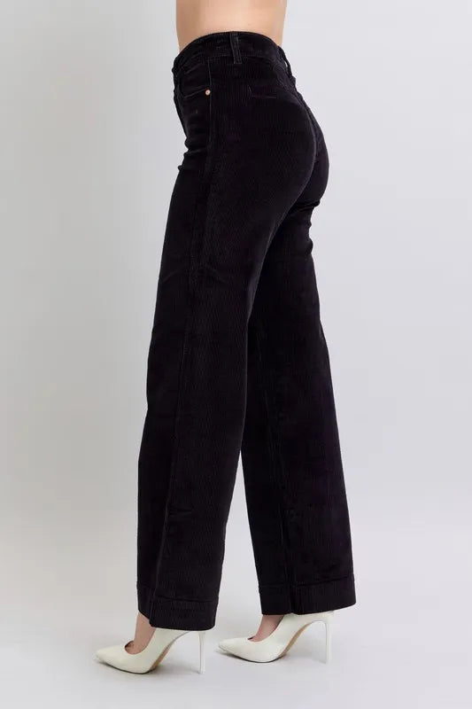 High Waist Corduroy Trouser Wide Plus Size Judy Blue