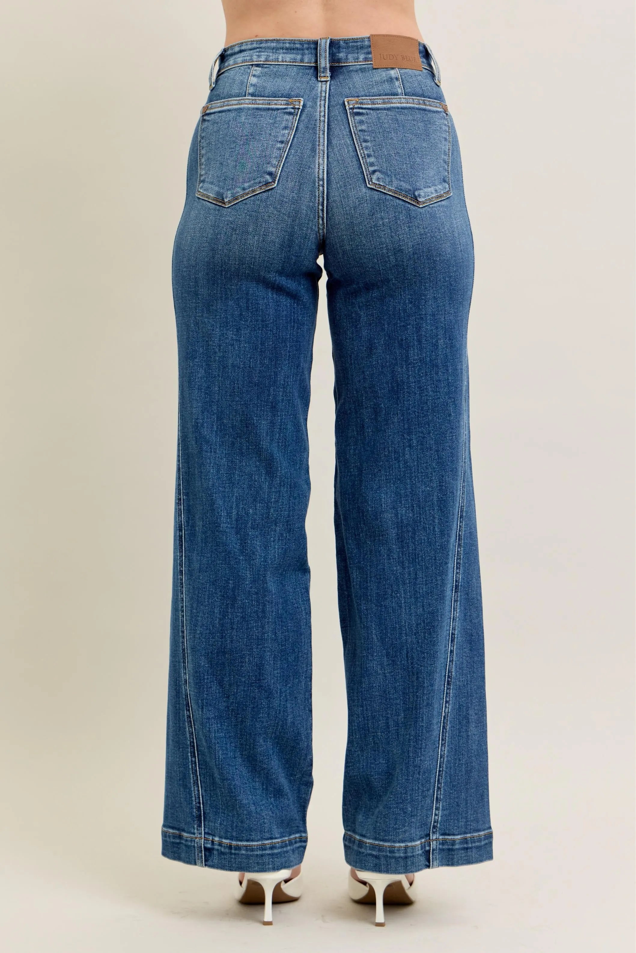 High Waist Wide Leg Jeans With Plus Size Judy Blue