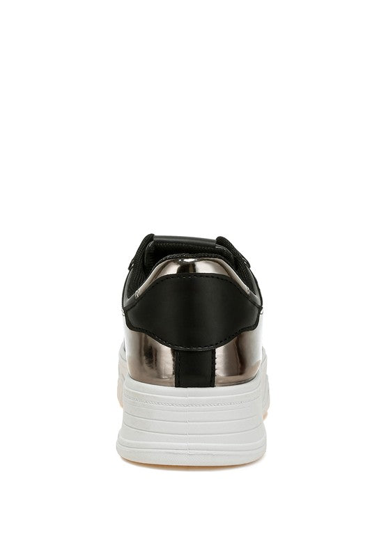 Scouts Metallic Paneling Platform Sneakers Rag Company   