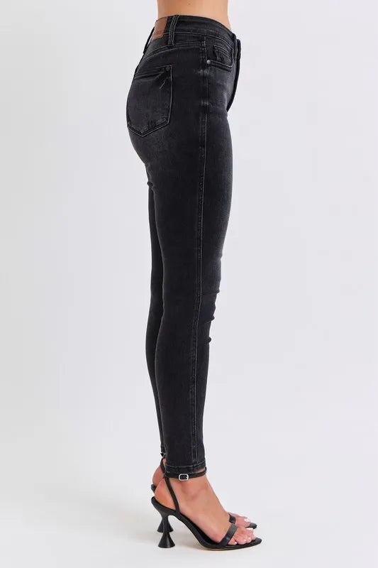Mid Rise Tummy Control Skinny Jeans Judy Blue