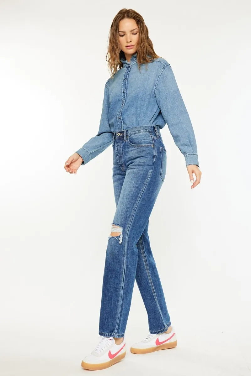 Ultra High Rise 90's Boyfriend Jeans Kancan