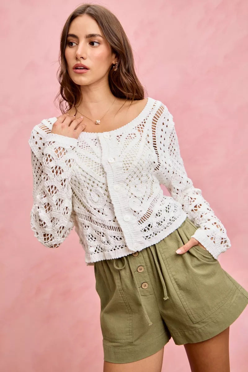 Paper Bag Patch Pocket Drawstring Twill Shorts So Me